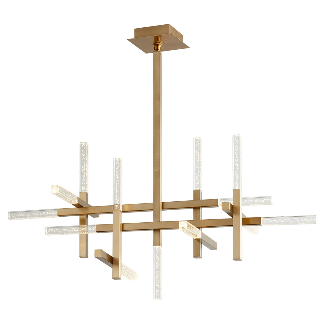 Oxygen Atlantis 3-637-40 Chandelier Light - Aged Brass