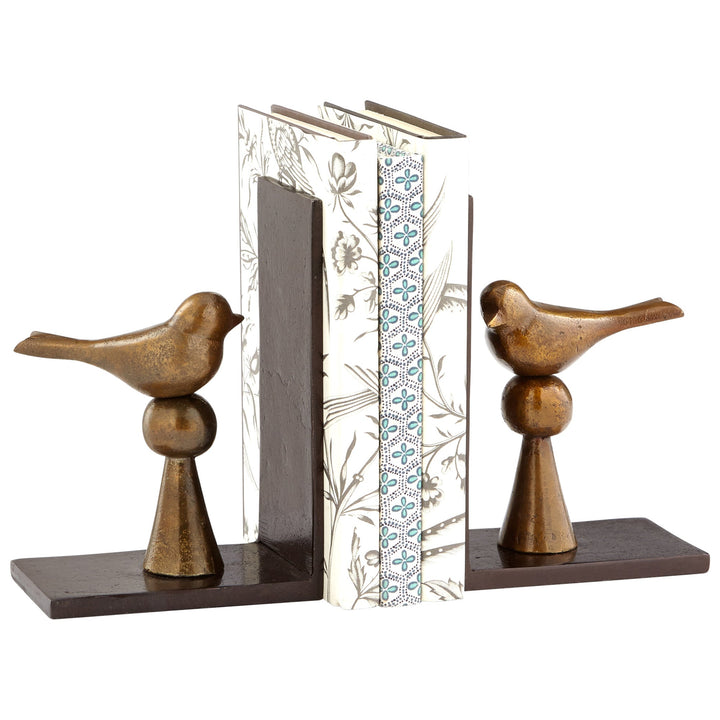 Cyan 08289 Bookends - Antique  Brass