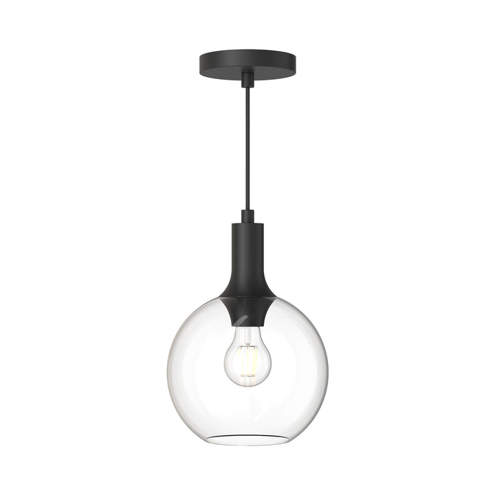 Alora Mood castilla PD506108MBCL Pendant Light - Clear Glass/Matte Black