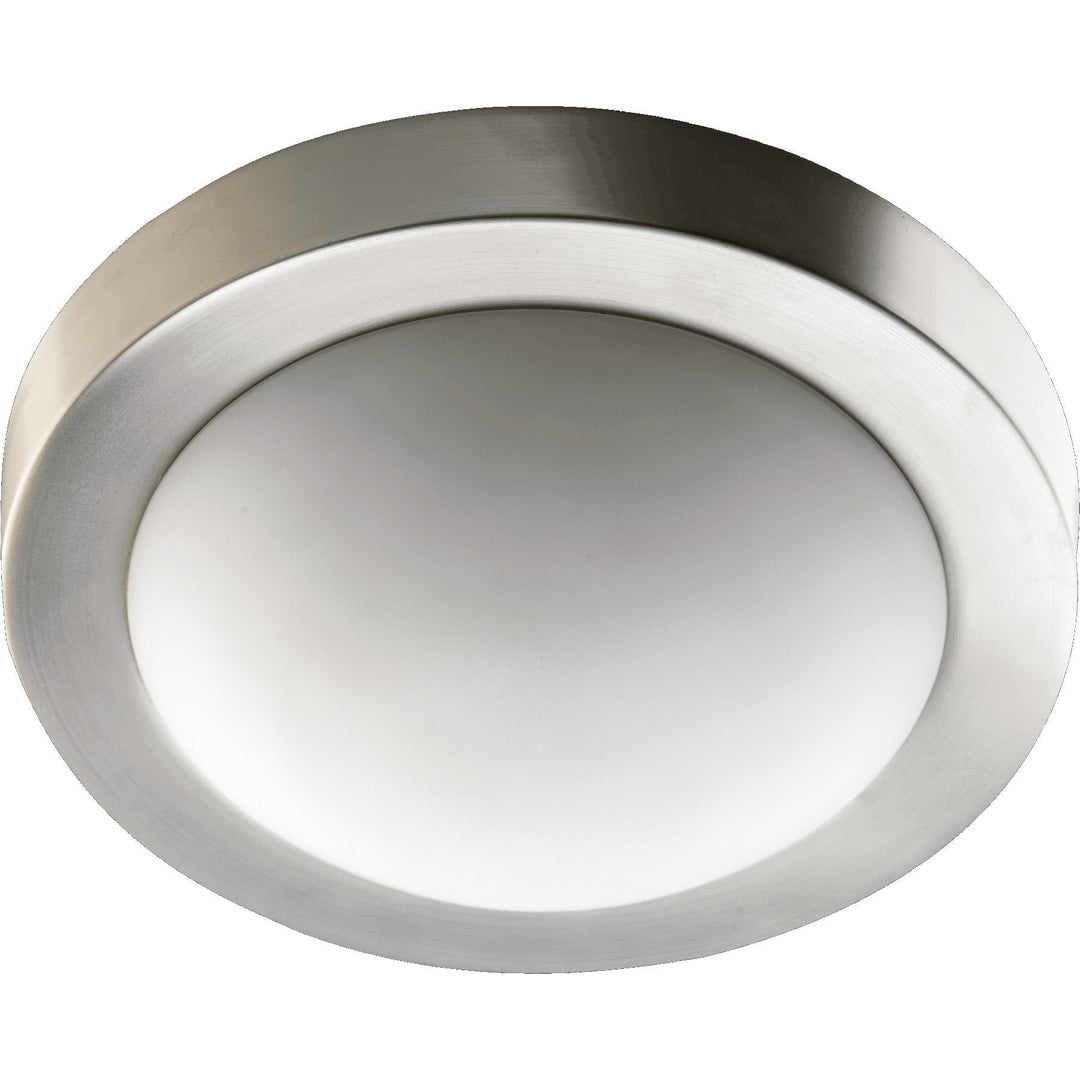 Quorum 3505 Contempo Ceiling Mounts 3505-9-65 Ceiling Light - Satin Nickel, White/White/