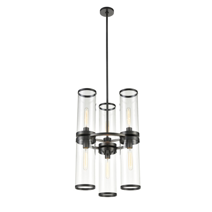 Alora revolve ii CH311633UBCG Chandelier Light - Clear Glass/Urban Bronze