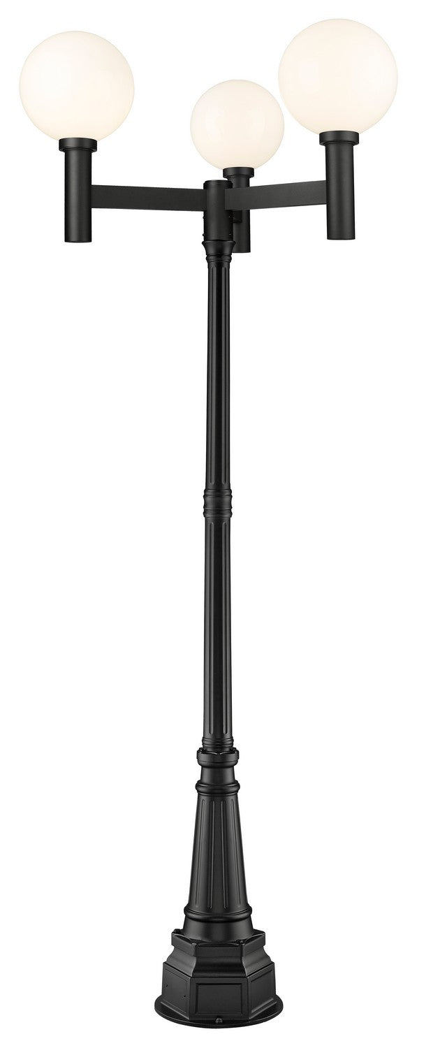 Z-Lite Lighting 597BP3-564P-BK Modern Laurent Outdoor Black