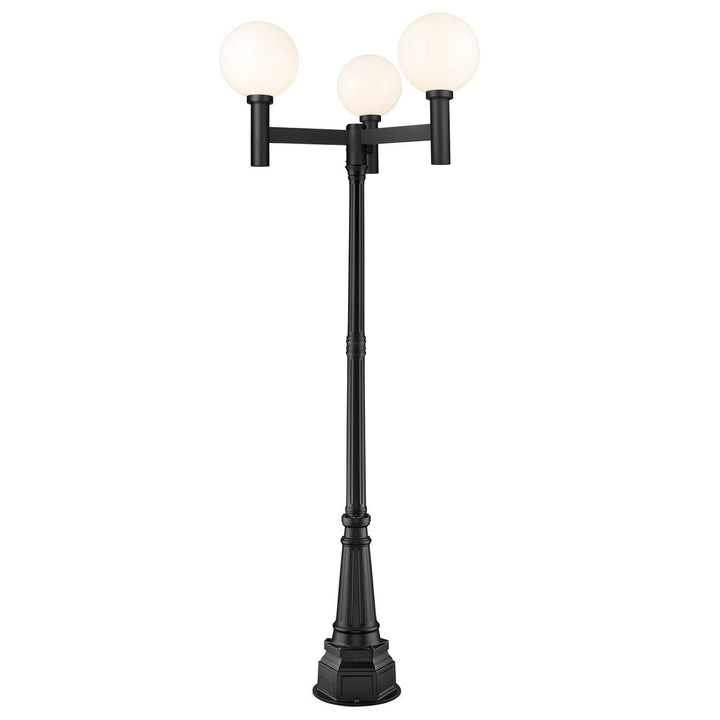 Z-Lite Lighting 597BP3-564P-BK Modern Laurent Outdoor Black