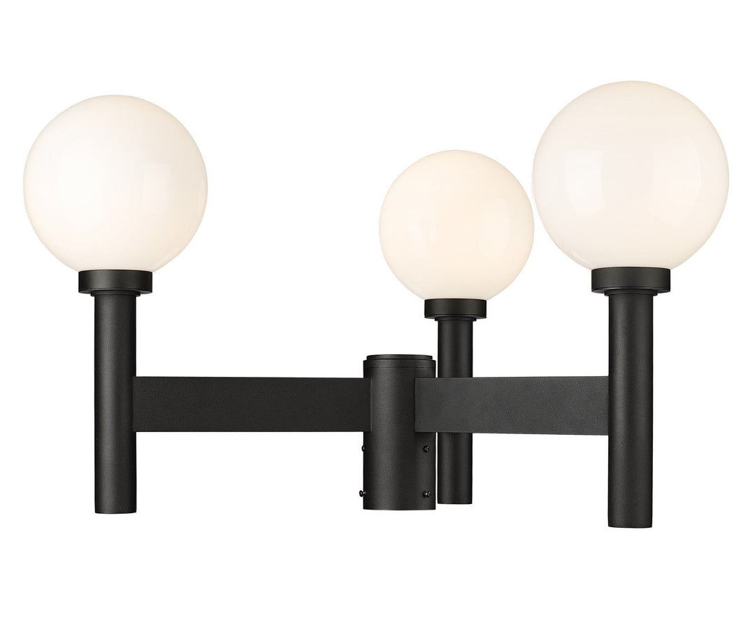 Z-Lite Lighting 597MP3-BK Modern Laurent Outdoor Black