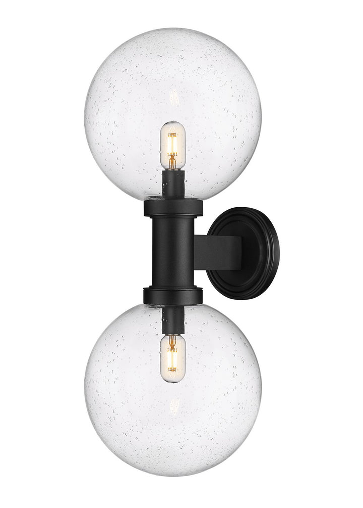 Z-Lite Lighting 599B2-BK Modern Laurent Outdoor Black