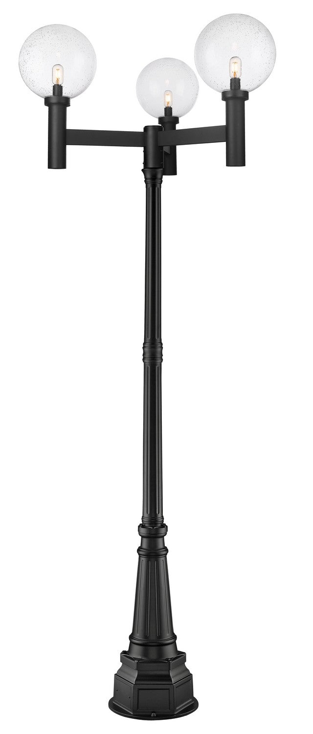 Z-Lite Lighting 599BP3-564P-BK Modern Laurent Outdoor Black