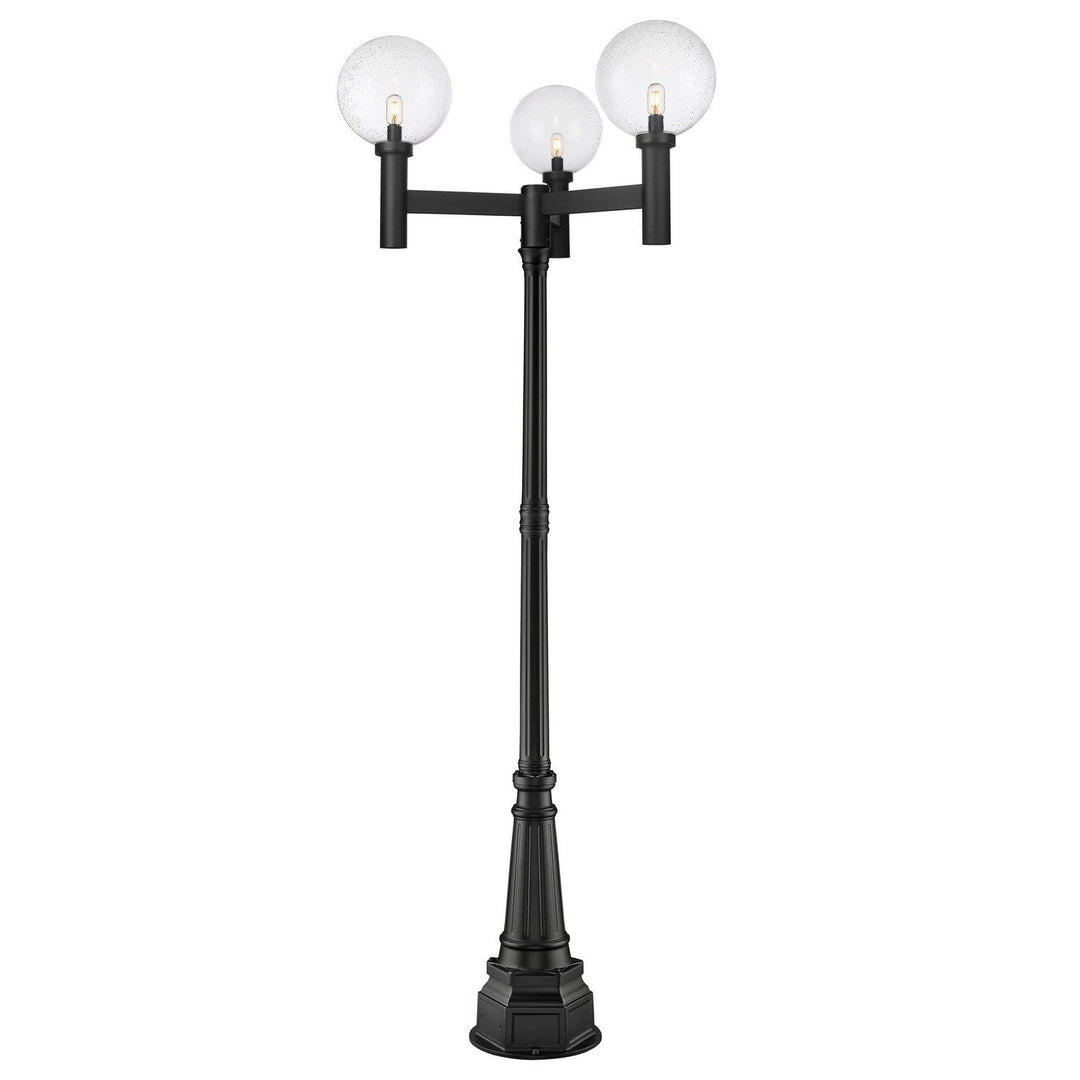 Z-Lite Lighting 599BP3-564P-BK Modern Laurent Outdoor Black