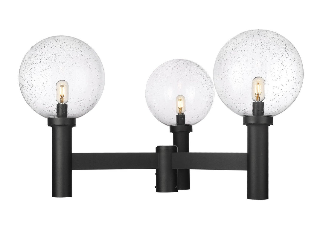 Z-Lite Lighting 599BP3-BK Modern Laurent Outdoor Black