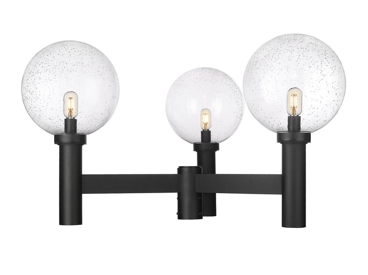 Z-Lite Lighting 599BP3-BK Modern Laurent Outdoor Black