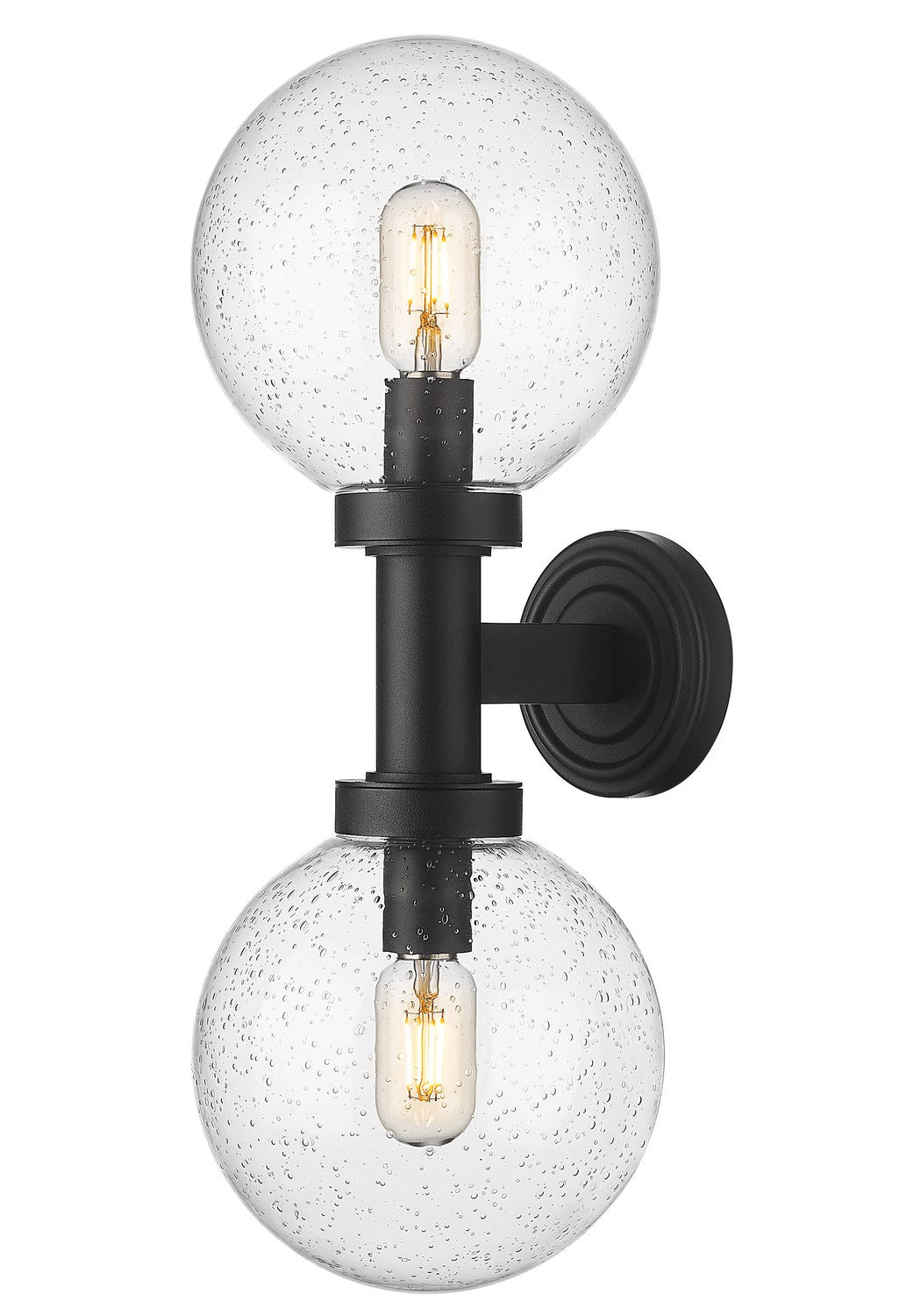 Z-Lite Lighting 599M2-BK Modern Laurent Outdoor Black