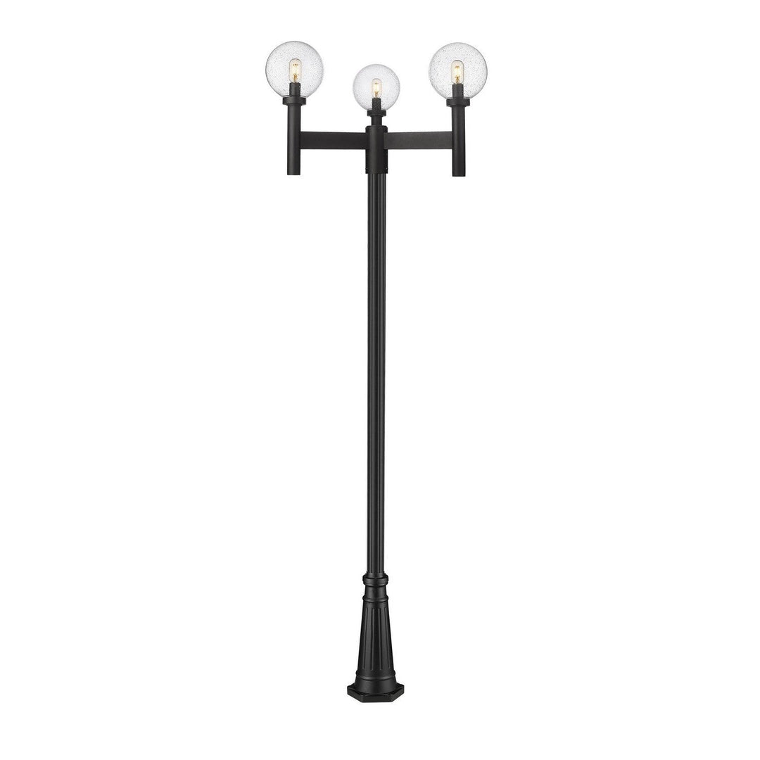 Z-Lite Lighting 599MP3-519P-BK Modern Laurent Outdoor Black