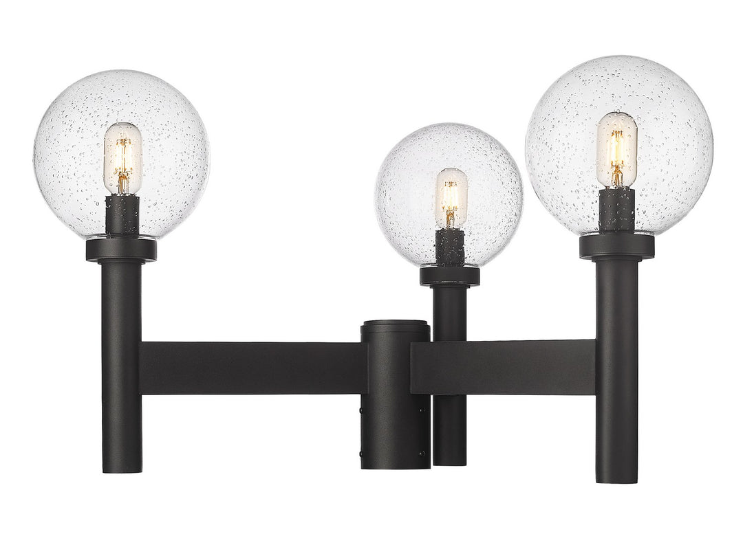 Z-Lite Lighting 599MP3-BK Modern Laurent Outdoor Black