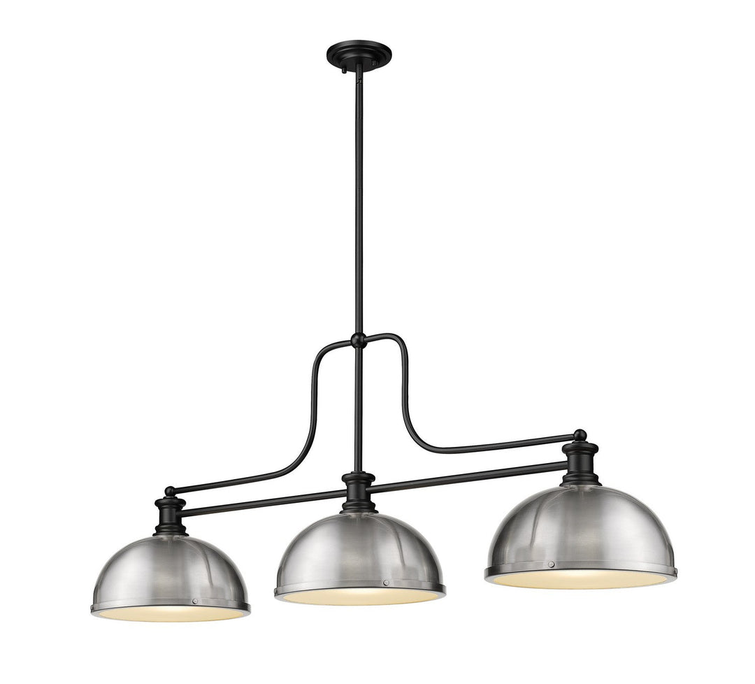 Z-Lite Melange 725-3MB-D12BN Pendant Light - Matte Black