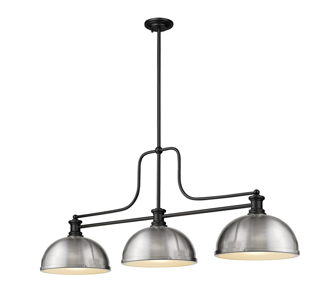 Z-Lite Melange 725-3MB-D12BN Pendant Light - Matte Black