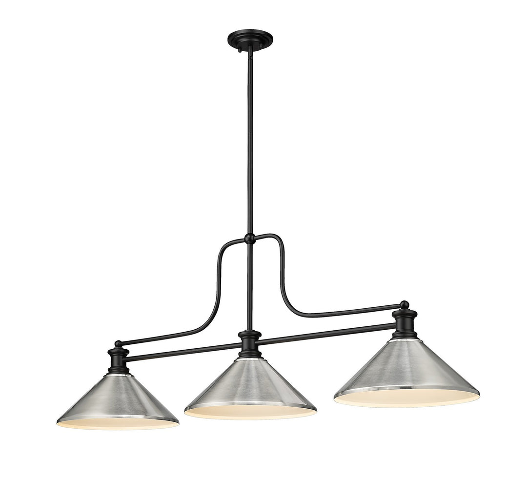 Z-Lite Melange 725-3MB-MBN Pendant Light - Matte Black