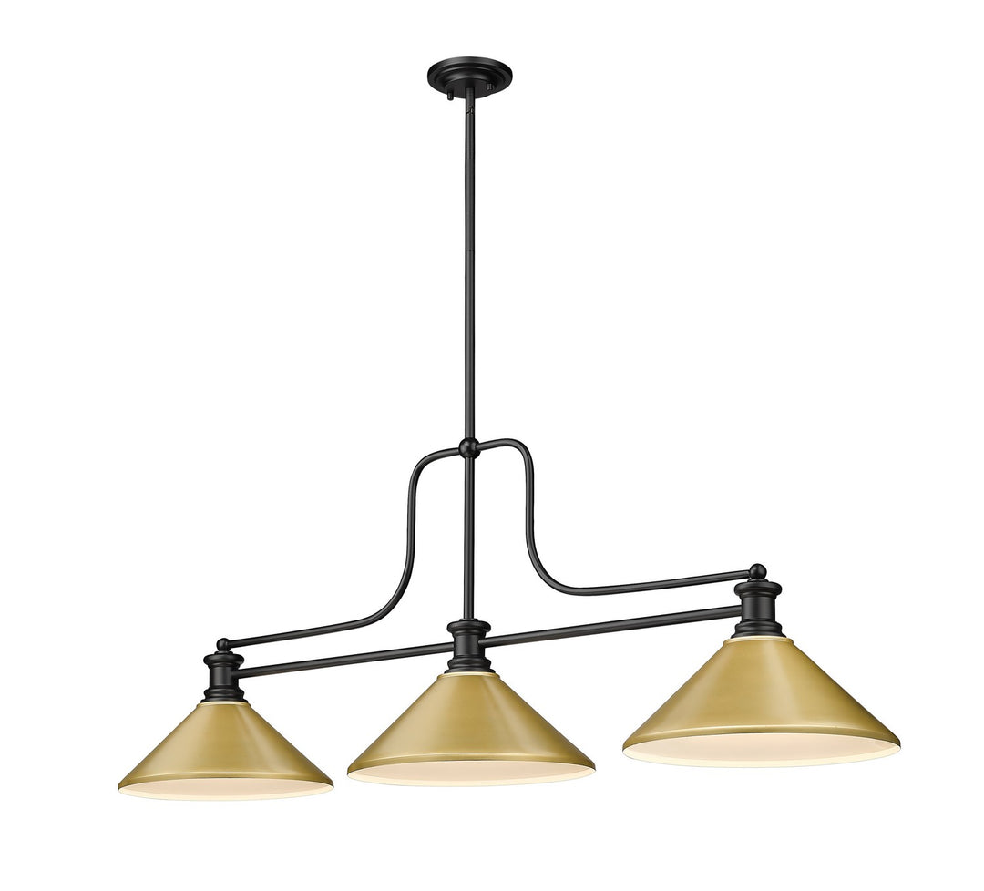 Z-Lite Melange 725-3MB-MSG Pendant Light - Matte Black