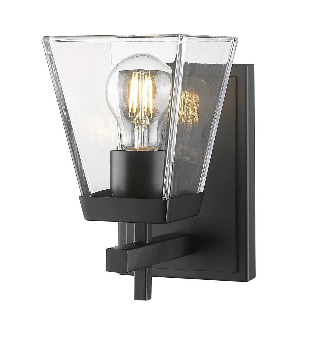 Z-Lite Lauren 819-1S-MB Wall Sconce Light - Matte Black