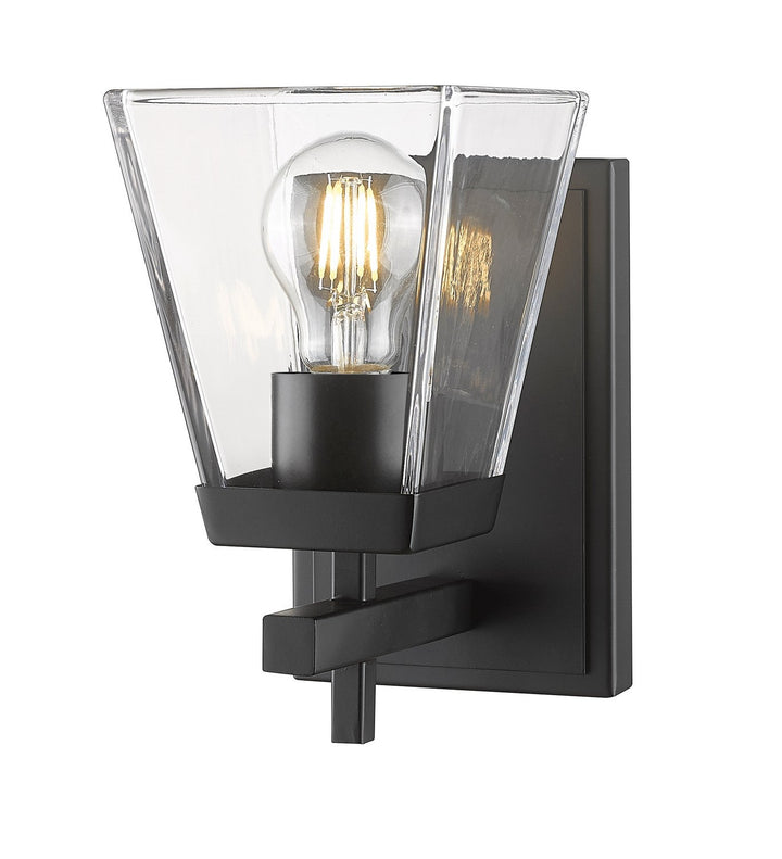 Z-Lite Lauren 819-1S-MB Wall Sconce Light - Matte Black