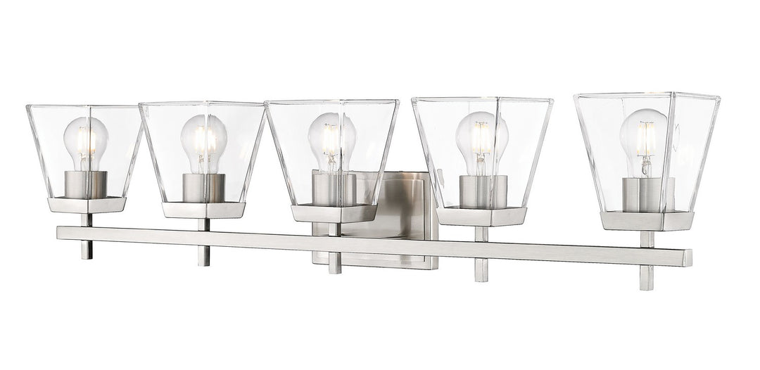 Z-Lite Lauren 819-5V-BN Bath Vanity Light 39 in. wide - Brushed Nickel