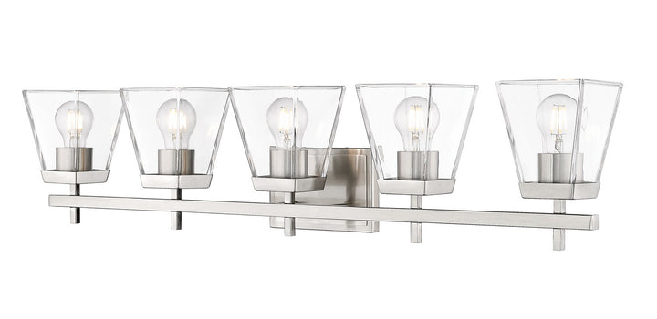 Z-Lite Lauren 819-5V-BN Bath Vanity Light 39 in. wide - Brushed Nickel