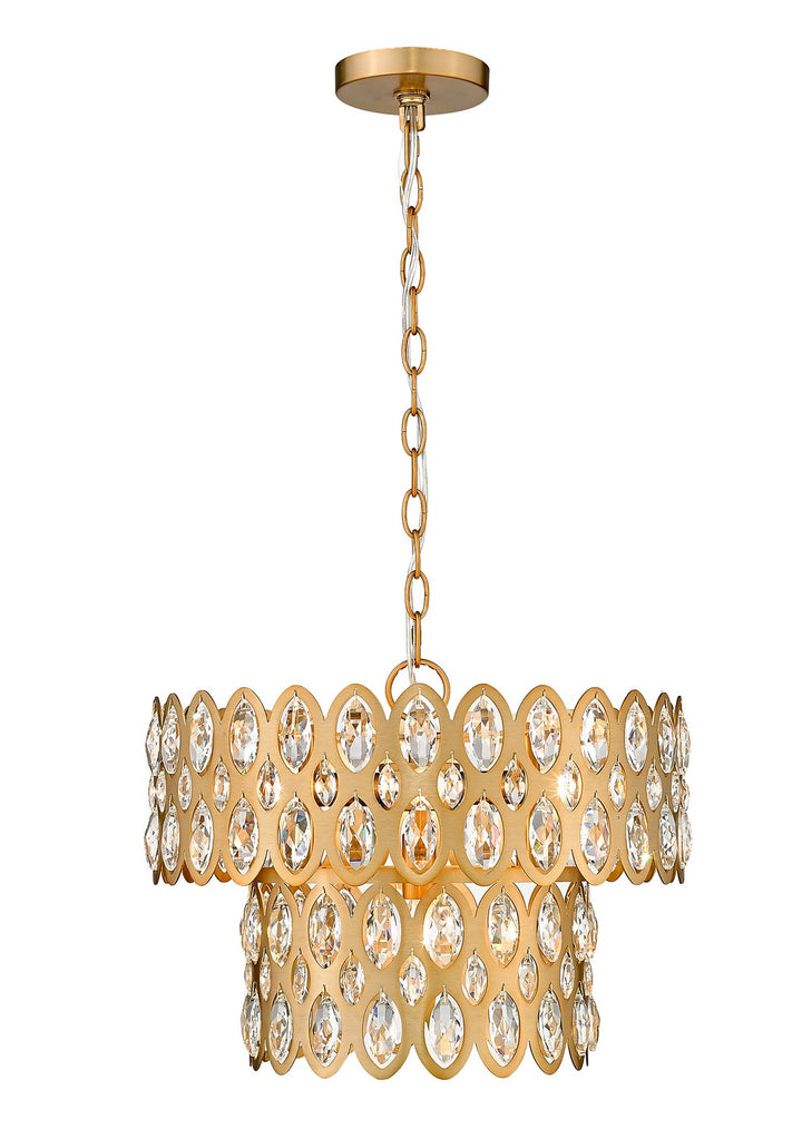 Z-Lite Dealey 822P15-HB Chandelier Light - Heirloom Brass