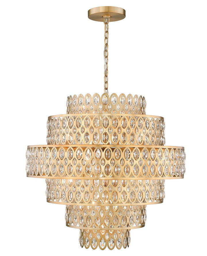 Z-Lite Dealey 822P32-HB Chandelier Light - Heirloom Brass