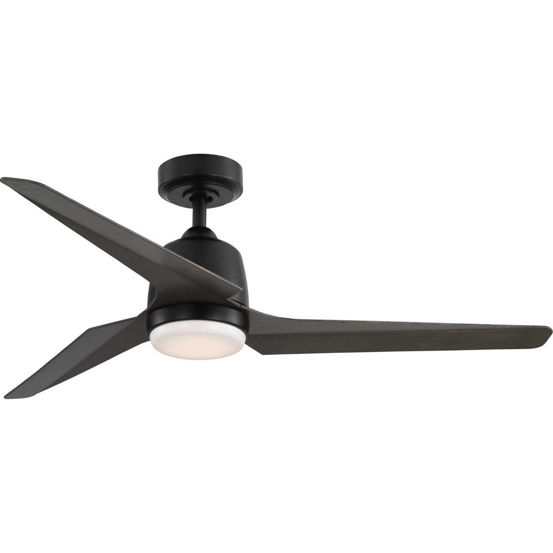 Progress Upshur P250094-31M-30 Ceiling Fan - Matte Black, Rustic Charcoal/