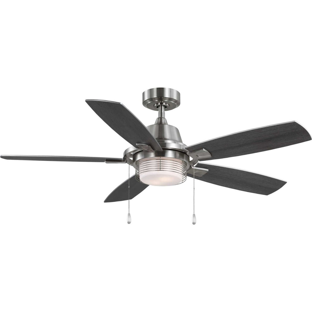 Progress Freestone P250095-009-WB Ceiling Fan - Brushed Nickel, Silver, Grey Weathered Wood/