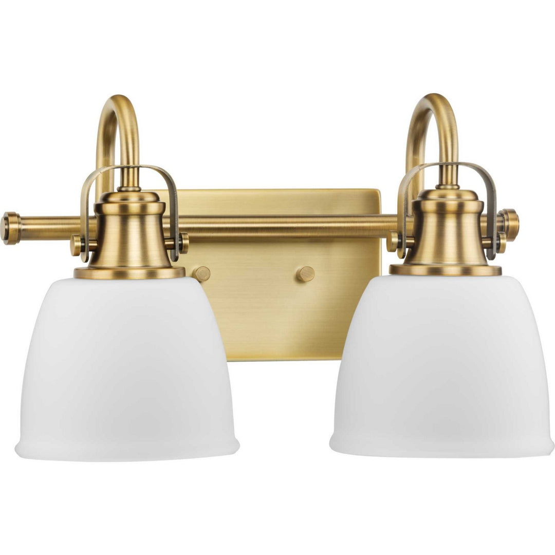 Progress Preston P300427-163 Bath Vanity Light 14 in. wide - Vintage Brass