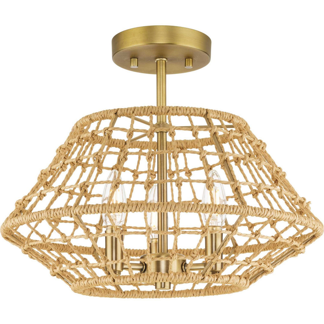 Progress Laila P350246-163 Ceiling Light - Vintage Brass