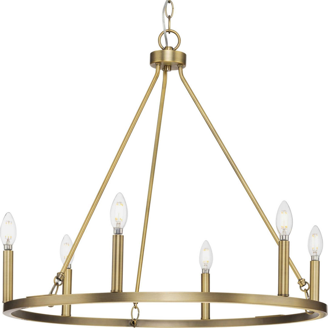 Progress Gilliam P400313-163 Chandelier Light - Vintage Brass