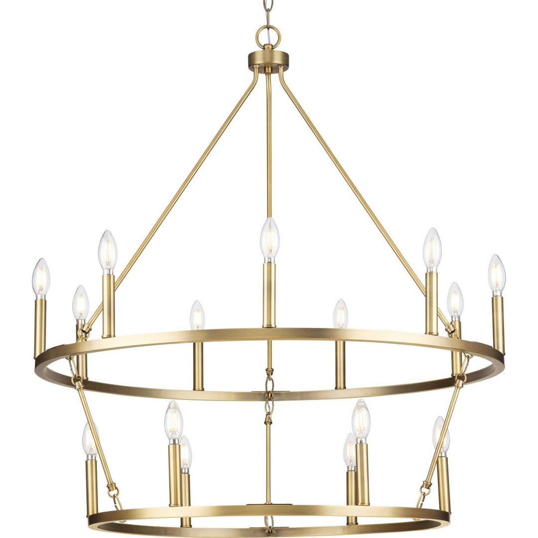 Progress Gilliam P400315-163 Chandelier Light - Vintage Brass