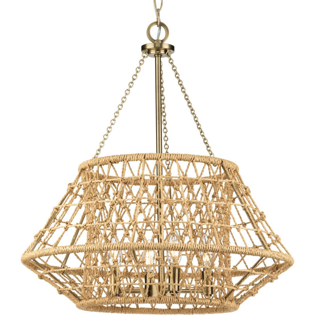 Progress Laila P400323-163 Chandelier Light - Vintage Brass
