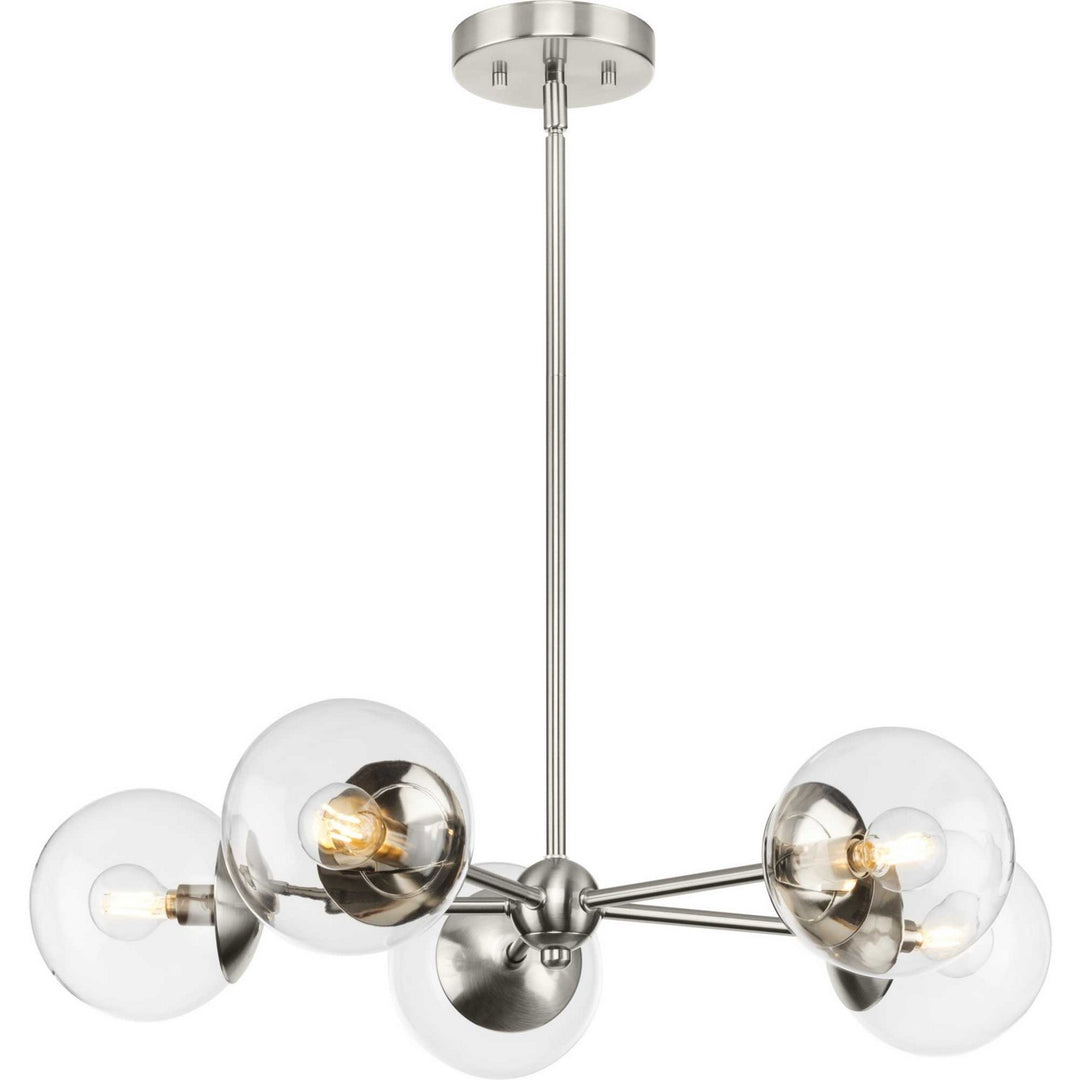 Progress Atwell P400325-009 Chandelier Light - Brushed Nickel
