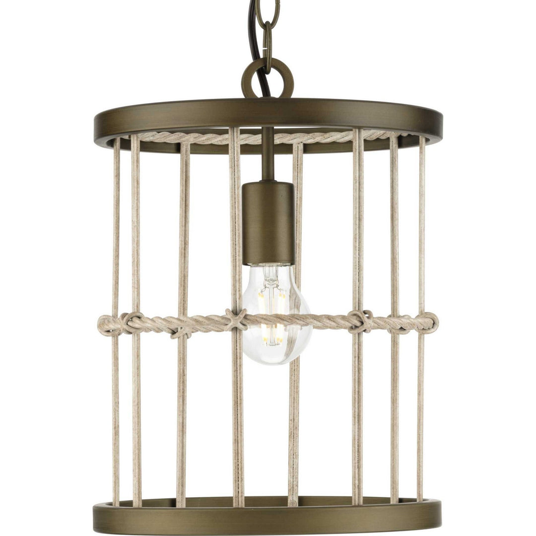 Progress Lattimore P500417-161 Pendant Light - Aged Brass