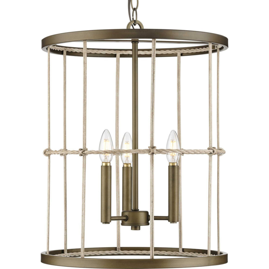Progress Lattimore P500418-161 Pendant Light - Aged Brass