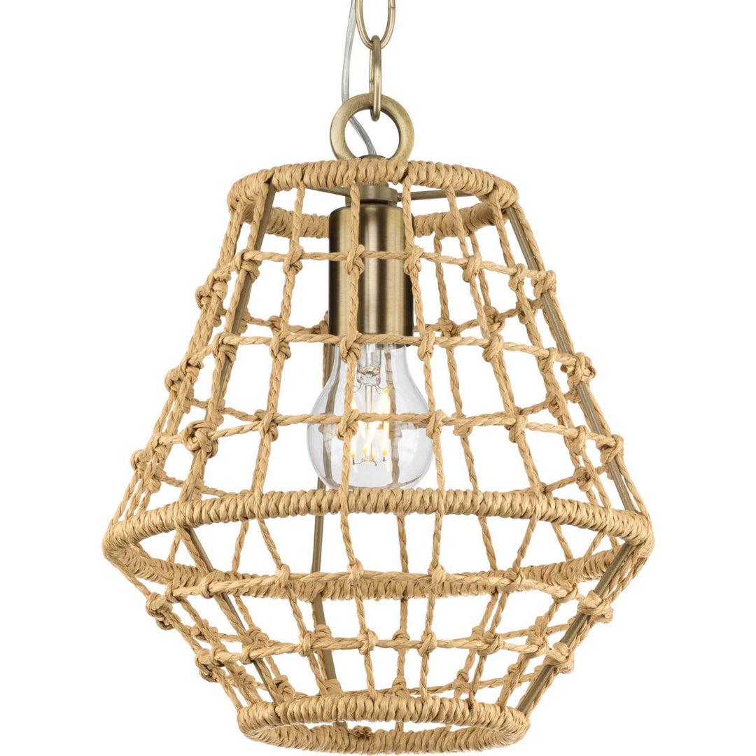 Progress Laila P500423-163 Pendant Light - Vintage Brass