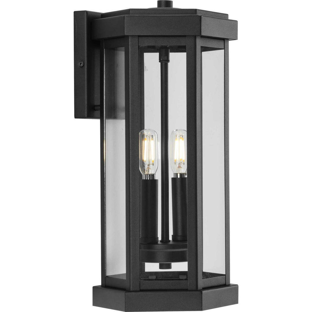 Progress Lighting P560338-031 Ramsey Two Light Wall Lantern Outdoor Black