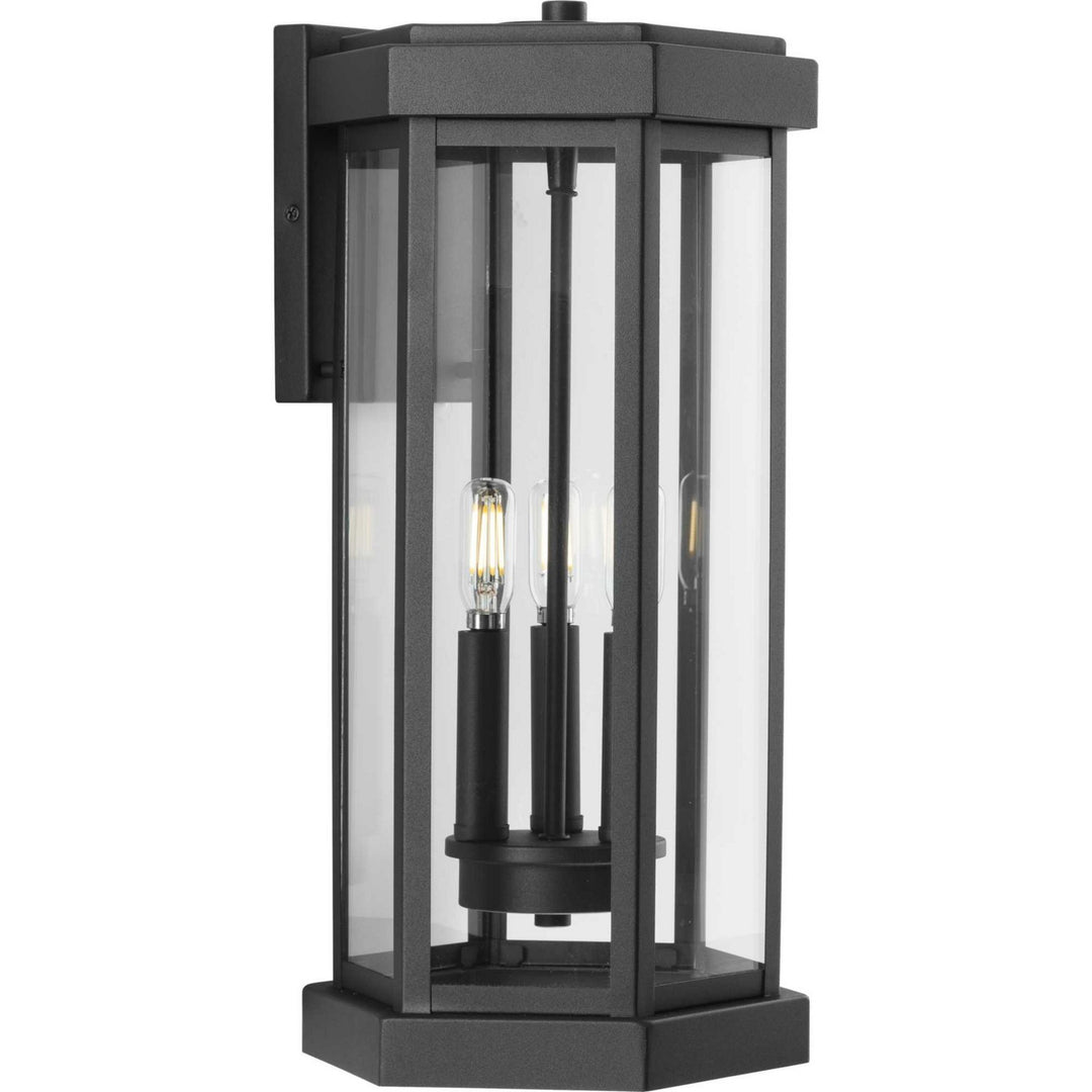 Progress Lighting P560339-031 Ramsey Three Light Wall Lantern Outdoor Black