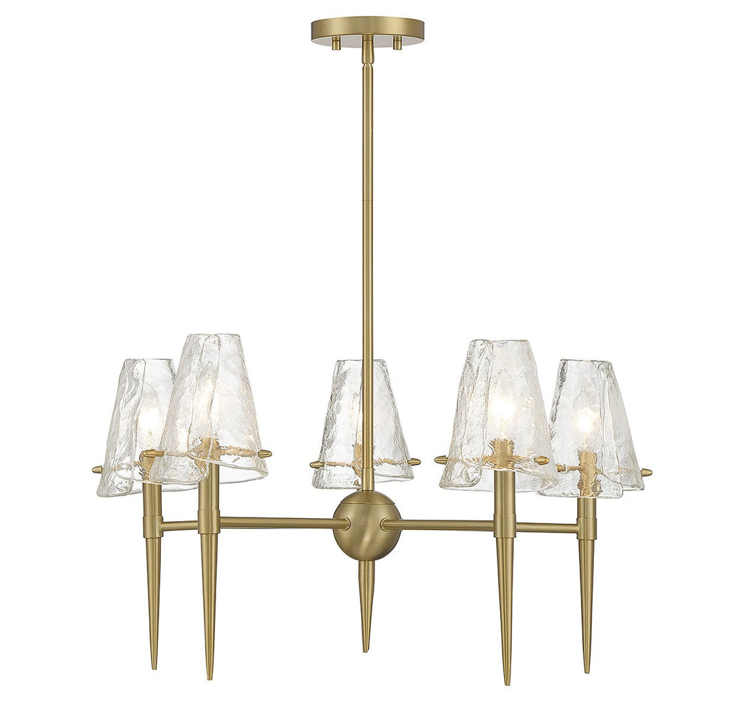 Savoy House Shellbourne 1-2106-5-322 Chandelier Light - Warm Brass