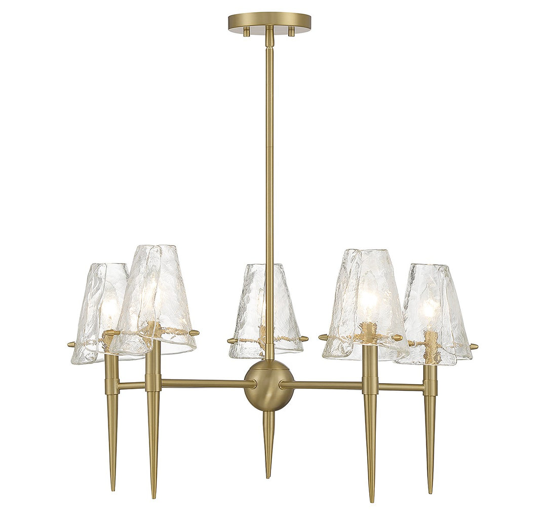 Savoy House Shellbourne 1-2106-5-322 Chandelier Light - Warm Brass