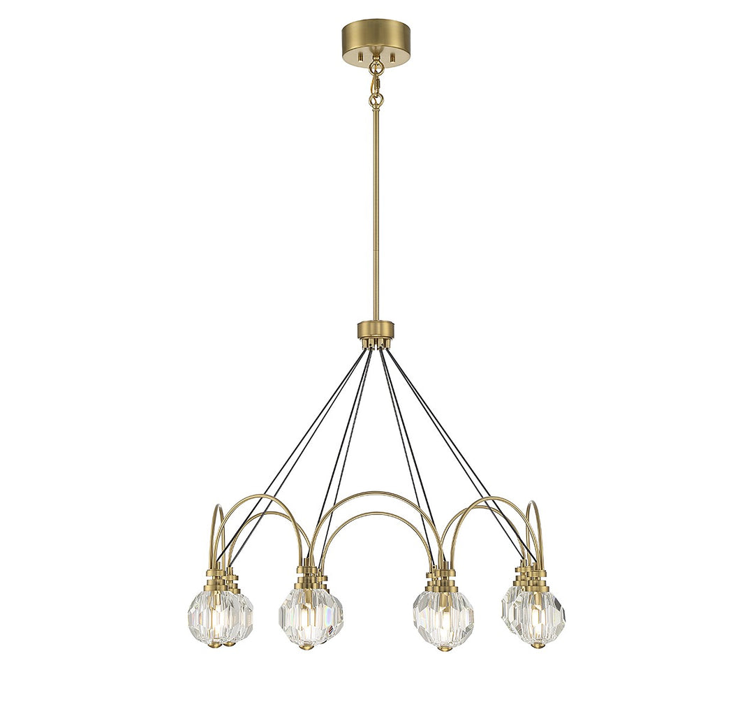 Savoy House Burnham 1-2200-8-322 Chandelier Light - Warm Brass