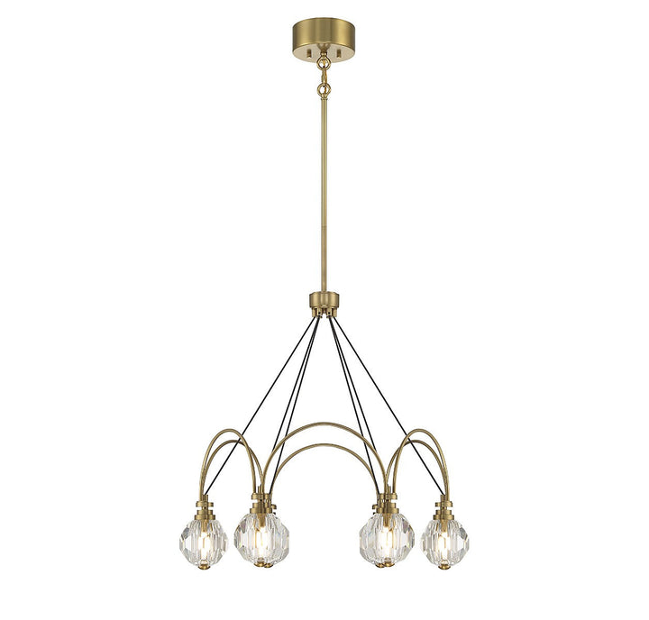 Savoy House Burnham 1-2202-6-322 Chandelier Light - Warm Brass