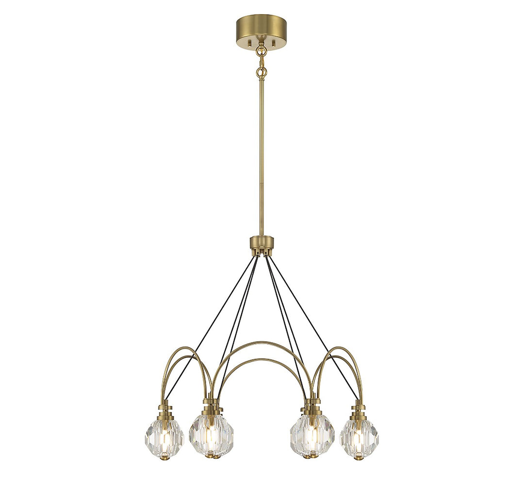 Savoy House Burnham 1-2202-6-322 Chandelier Light - Warm Brass
