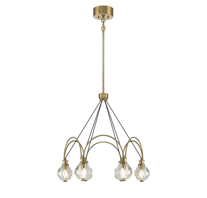 Savoy House Burnham 1-2202-6-322 Chandelier Light - Warm Brass