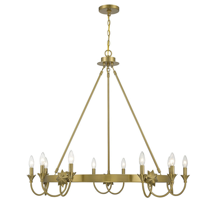 Savoy House Sullivan 1-2208-10-322 Chandelier Light - Warm Brass