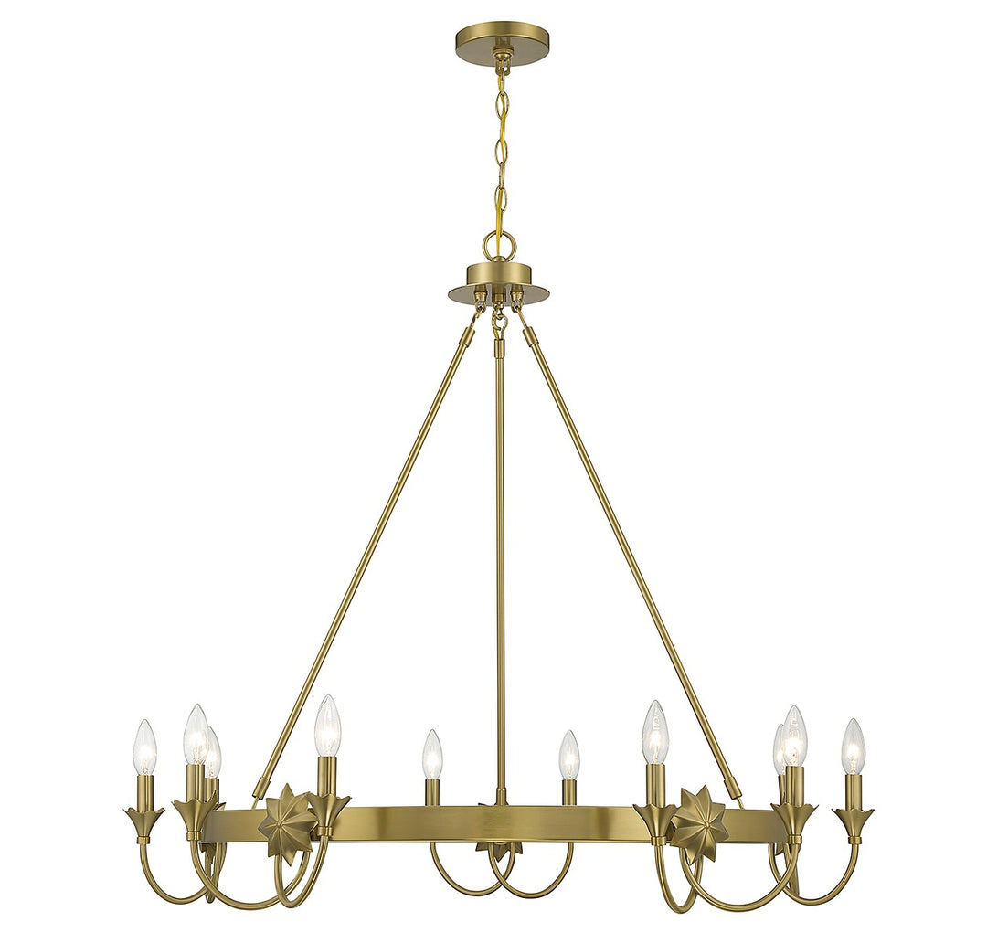 Savoy House Sullivan 1-2208-10-322 Chandelier Light - Warm Brass