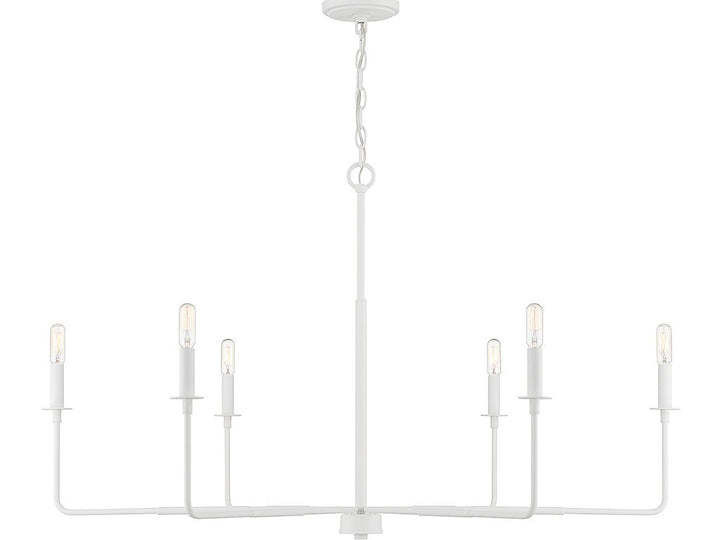 Savoy House Salerno 1-2221-6-83 Chandelier Light - Bisque White