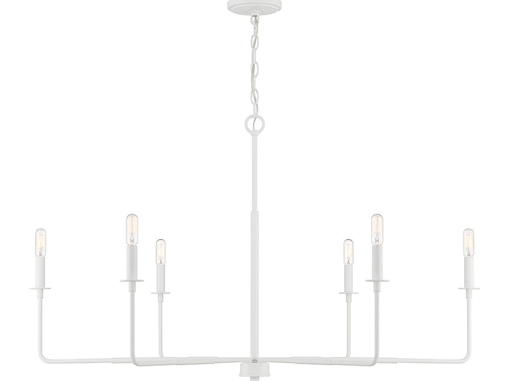 Savoy House Salerno 1-2221-6-83 Chandelier Light - Bisque White