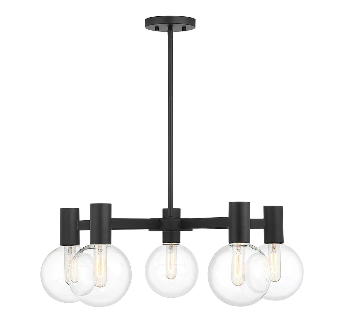 Savoy House Wright 1-3073-5-89 Chandelier Light - Matte Black